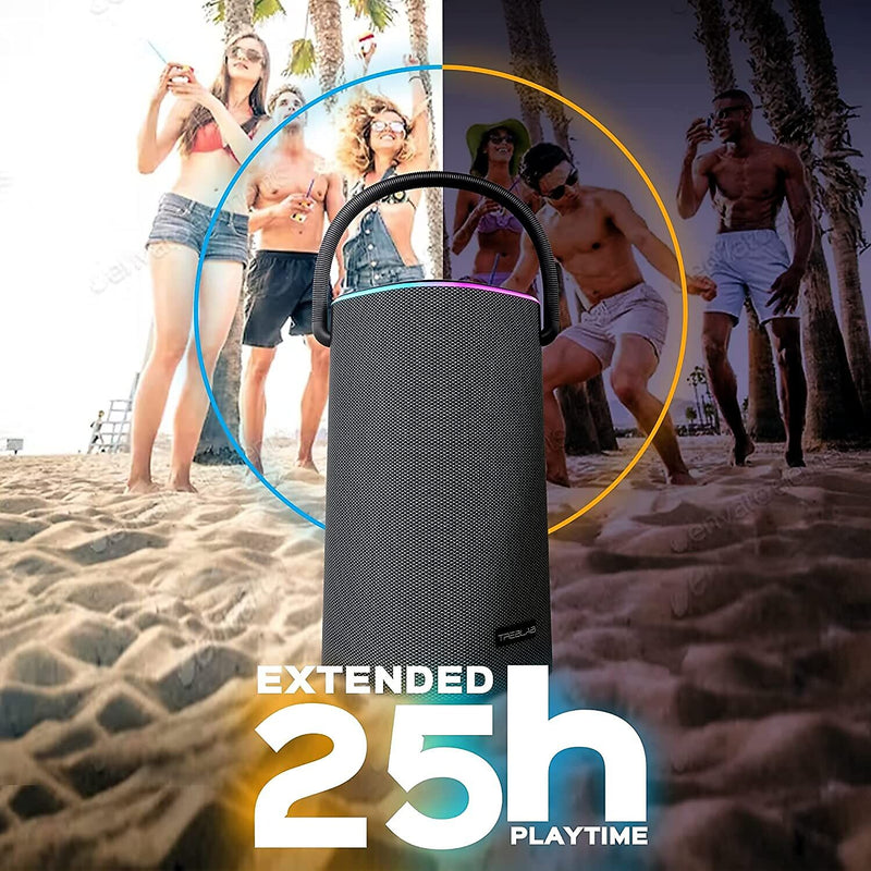 Treblab Wireless Bluetooth Speaker, Waterproof, Black (HD-FORCE)