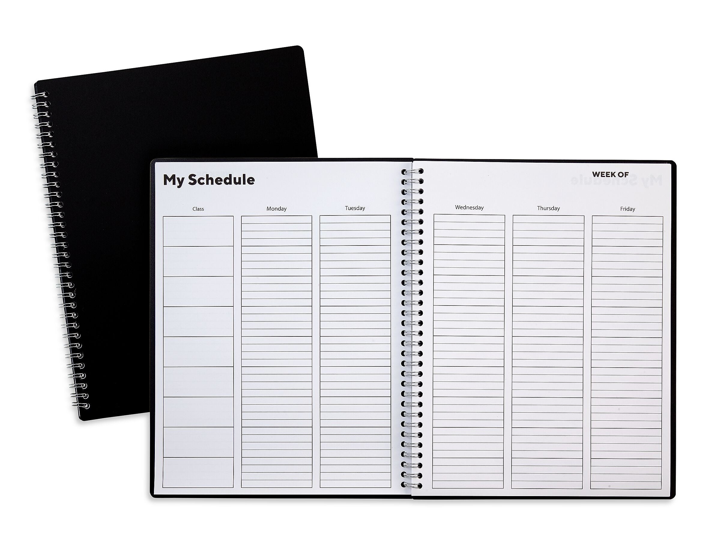 Staples 8.5" x 11" Academic Weekly Teacher Planner, Black (TR59498-21)