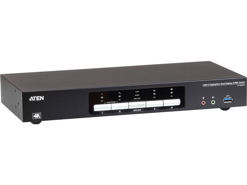 Aten CS1944DP 4-Port USB 3.0 4K DisplayPort Dual Display KVMP Switch