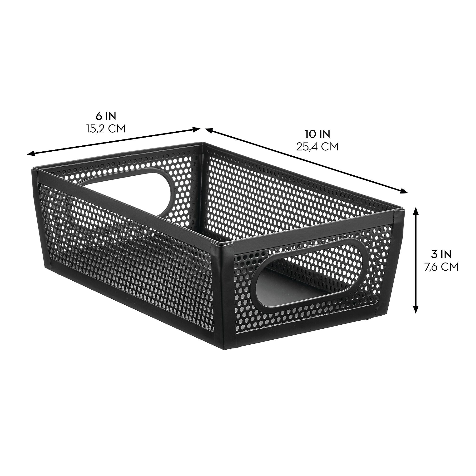 mDesign Steel Organizer, Matte Black (25985)