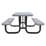 Global Industrial 8' Rectangular Picnic Table, Expanded Metal, Gray (277153GY)