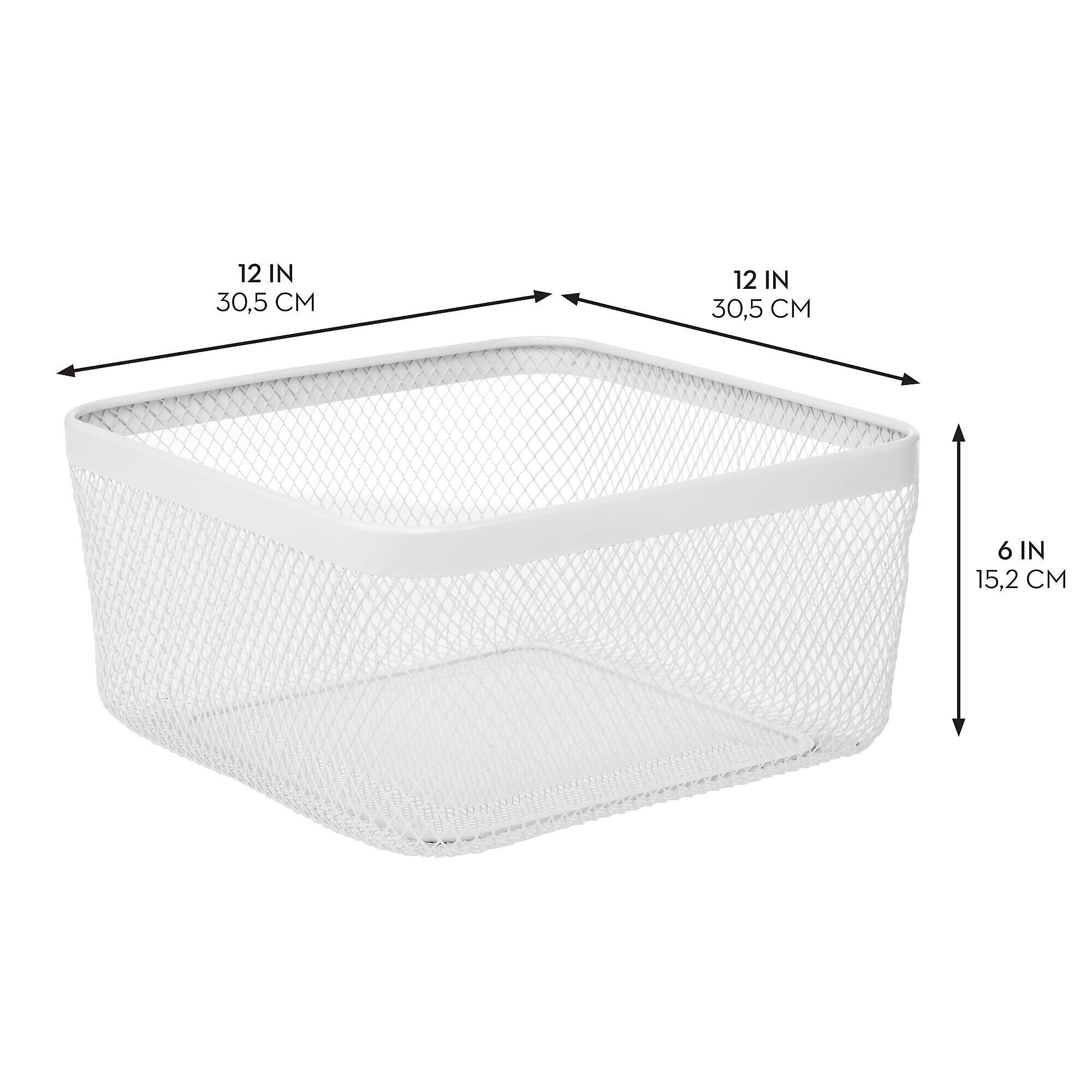 mDesign Steel Organizer, Matte White (25952)