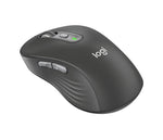 Logitech Signature Plus M750 Wireless Ergonomic Curved Ambidextrous Optical Mouse, Graphite (910-007510)