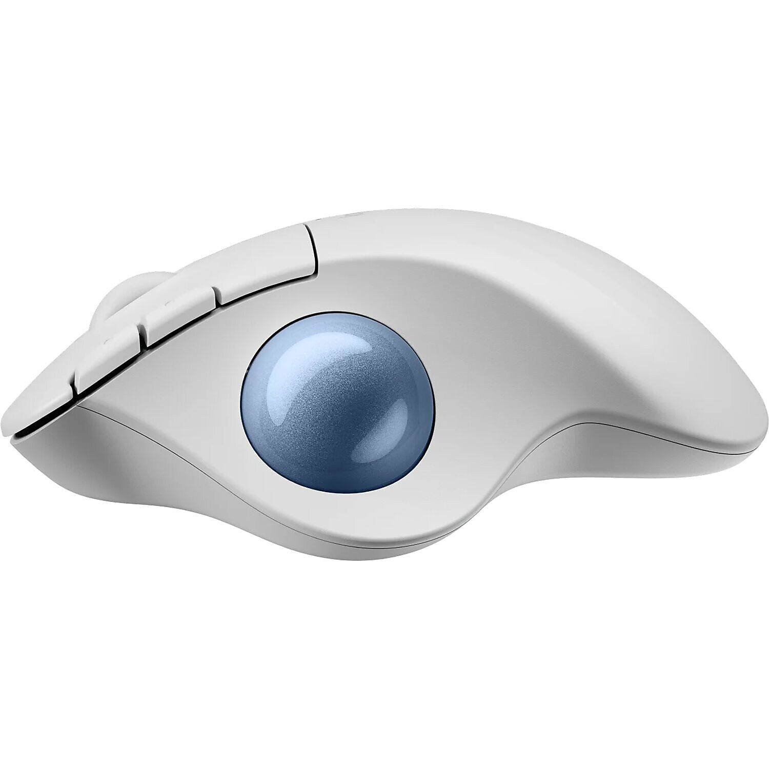 Logitech Ergo M575S Wireless Ergonomic Optical Mouse, Off-White/Blue (910-007028)