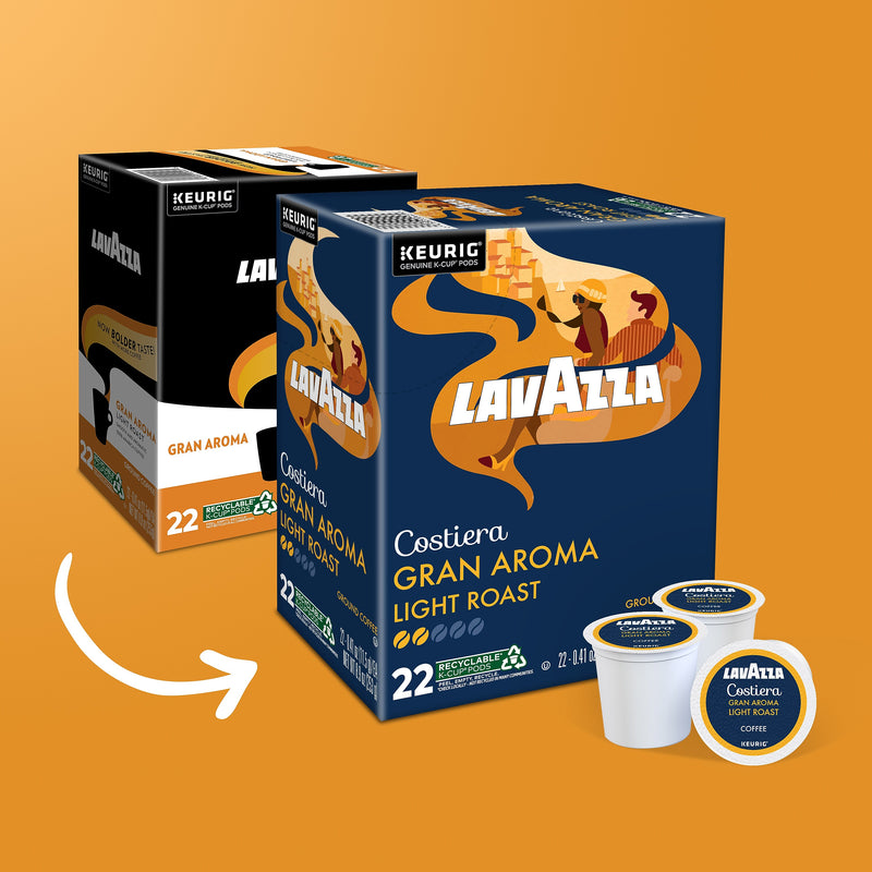 Lavazza Gran Aroma Coffee Keurig® K-Cup® Pods, Medium Roast, 22/Box (6002)