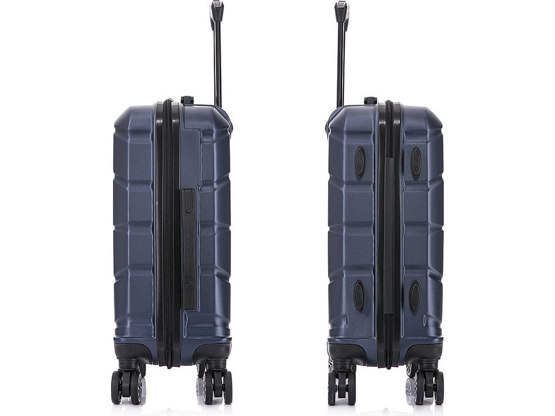 DUKAP Sense 20" Hardside Suitcase, 4-Wheeled Spinner, TSA Checkpoint Friendly, Blue (DKSEN00S-BLU)