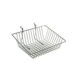 Azar Displays Sloped Chrome Wire Basket, 2/Pack (300624)