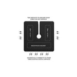 Function101 Cable Blocks, Magnetic Cable Organizers, Black 3/Pack (F101-CBXB3)
