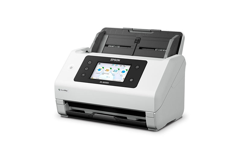 Epson DS 800WN Wireless Duplex Scanner, White/Black (B11B275201)