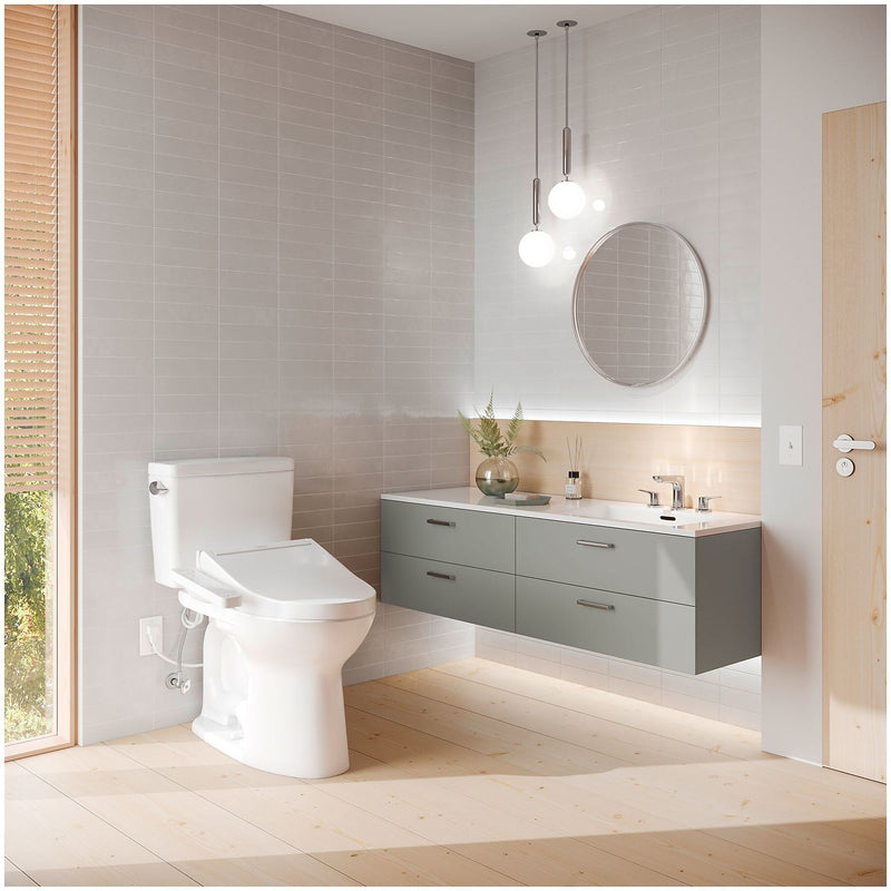 Toto Drake 1.28 GPF Gravity Flush Toilet in Cotton (MW7763074CEG#01)