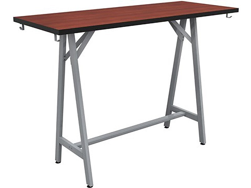 Safco Spark Teaming Table, 24" x 60", Biltmore Cherry (SPK6024SLBMCH)