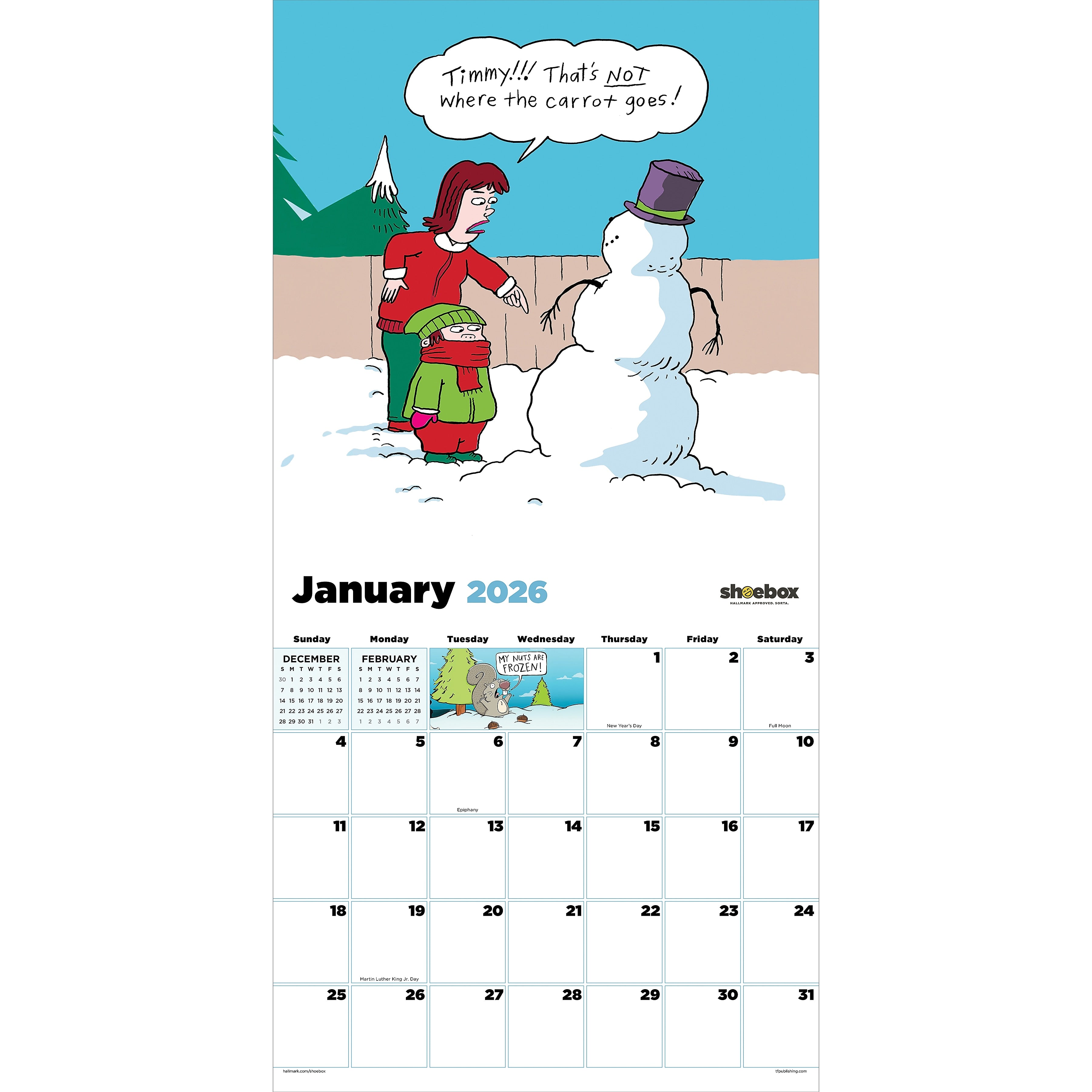 2026 TF Publishing Laugh Out Loud 12" x 12" Monthly Wall Calendar (26-1111)