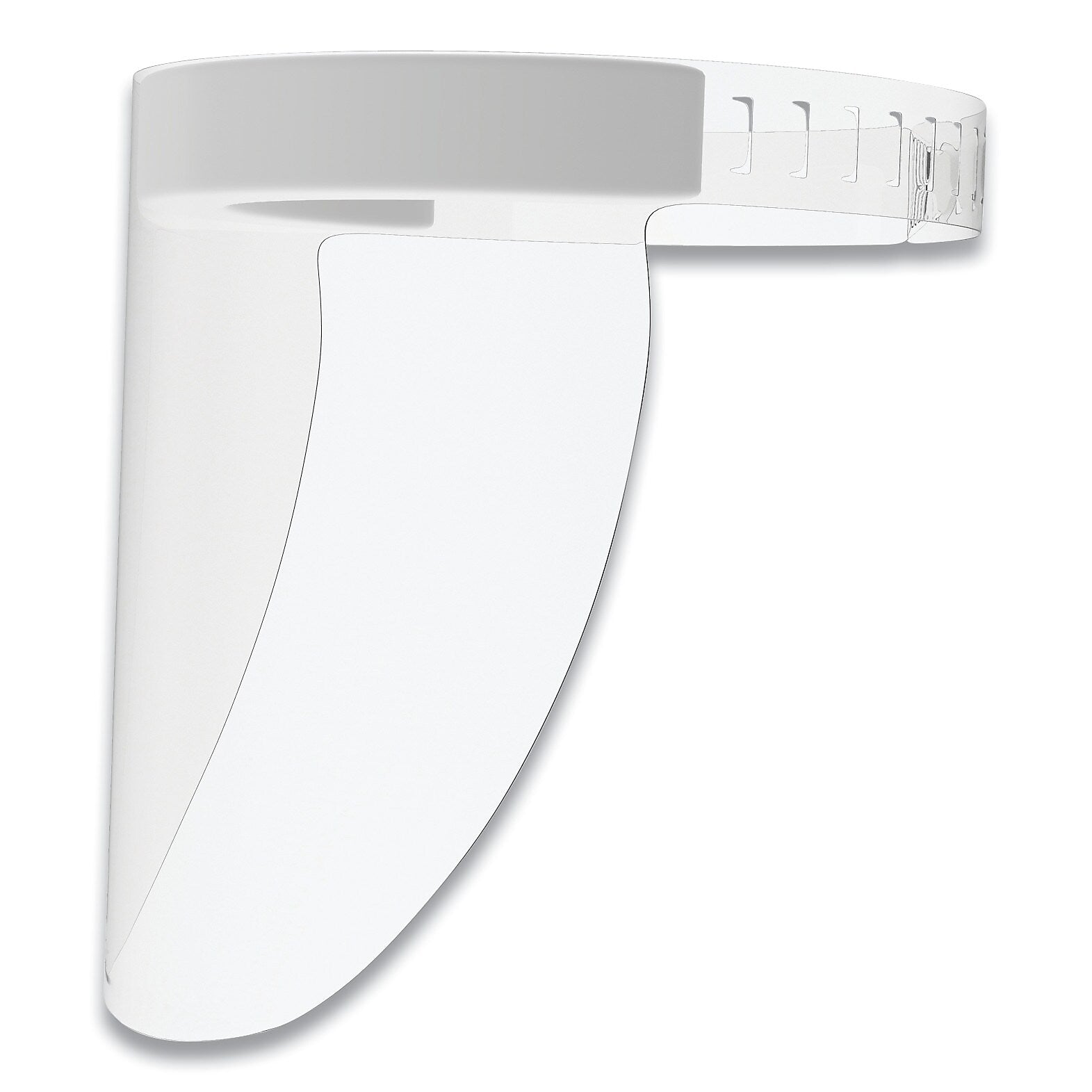 Deflecto Disposable Face Shield, 13 X 10, One Size Fits All, Clear, 100/Carton (DEFPFMD100F)