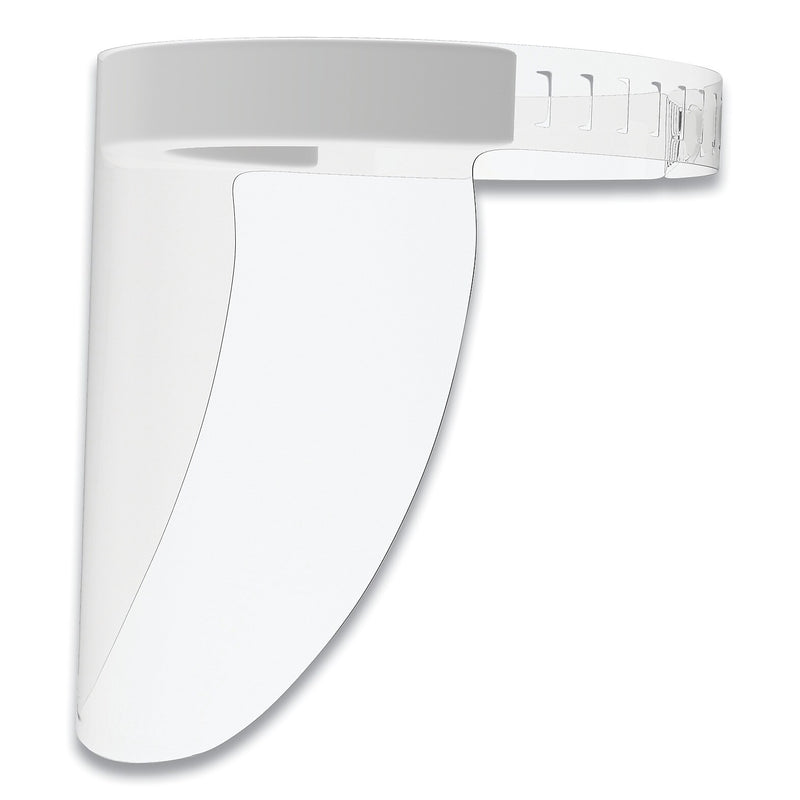 Deflecto Disposable Face Shield, 13 X 10, One Size Fits All, Clear, 100/Carton (DEFPFMD100F)