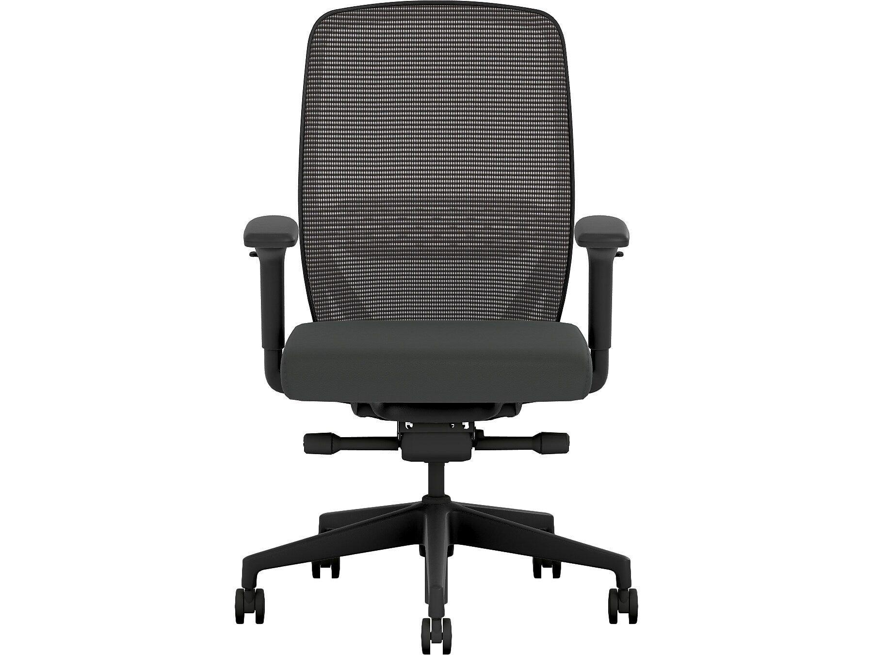 HON Nucleus Fabric/Mesh Swivel Task Chair, Black (HNR1KD.Y2.STC.A.H.IM.UR10.BL.SB.T)