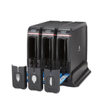 Dixie Ultra Triple Pack SmartStock Series-W Plastic Cutlery Dispenser, Black, 3/Carton (SSW3D85)