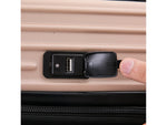 DUKAP Tour 20" Hardside Carry-On Suitcase, 4-Wheeled Spinner, TSA Checkpoint Friendly, Champagne (DKTOU00S-CHA)