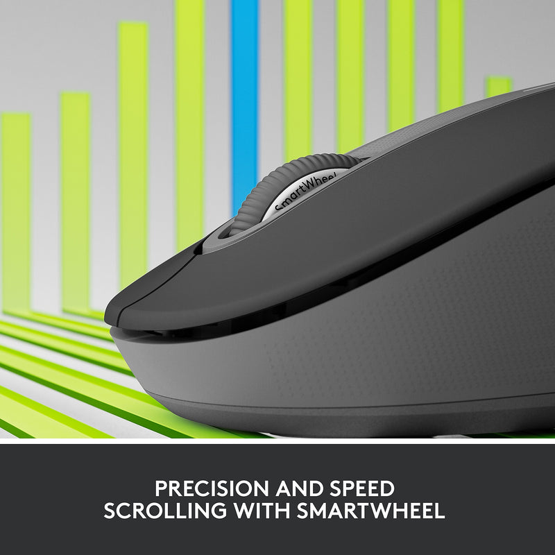 Logitech Signature M650 for Business Wireless Optical USB Mouse, Graphite (910-006272)