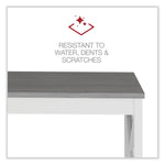 Alera Farmhouse Writing Desk, 47.24" x 23.62" x 29.53", Gray (ALEWSF4824GY)