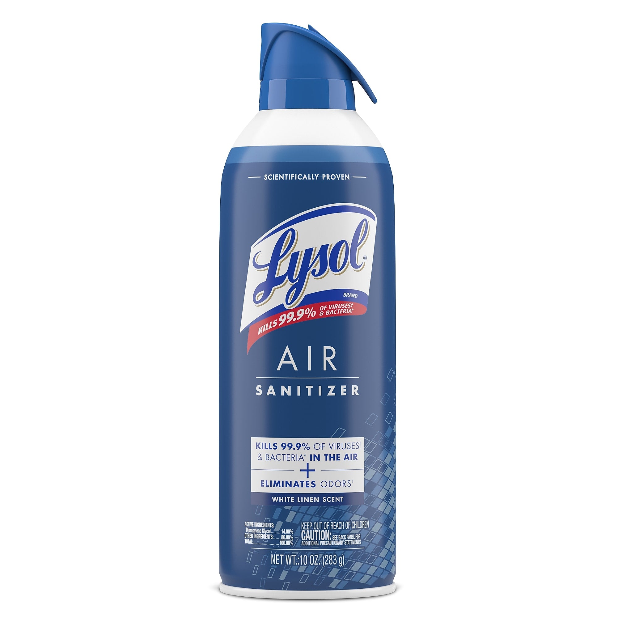 Lysol Air Sanitizer Aerosol, White Linen Scent, 10 oz. (RAC99351EA)