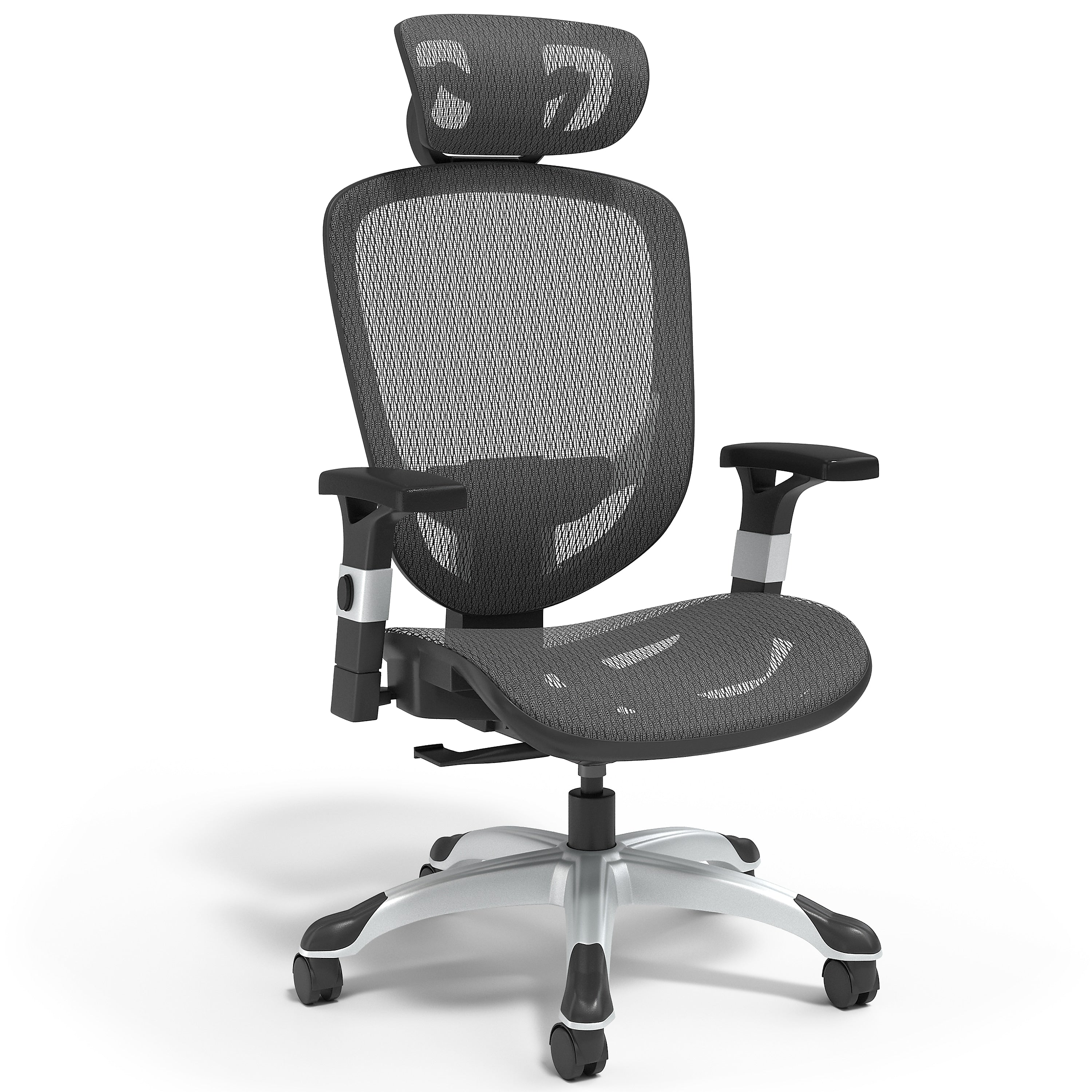 Staples Hyken Ergonomic Mesh Swivel Task Chair, Black (UN59460)