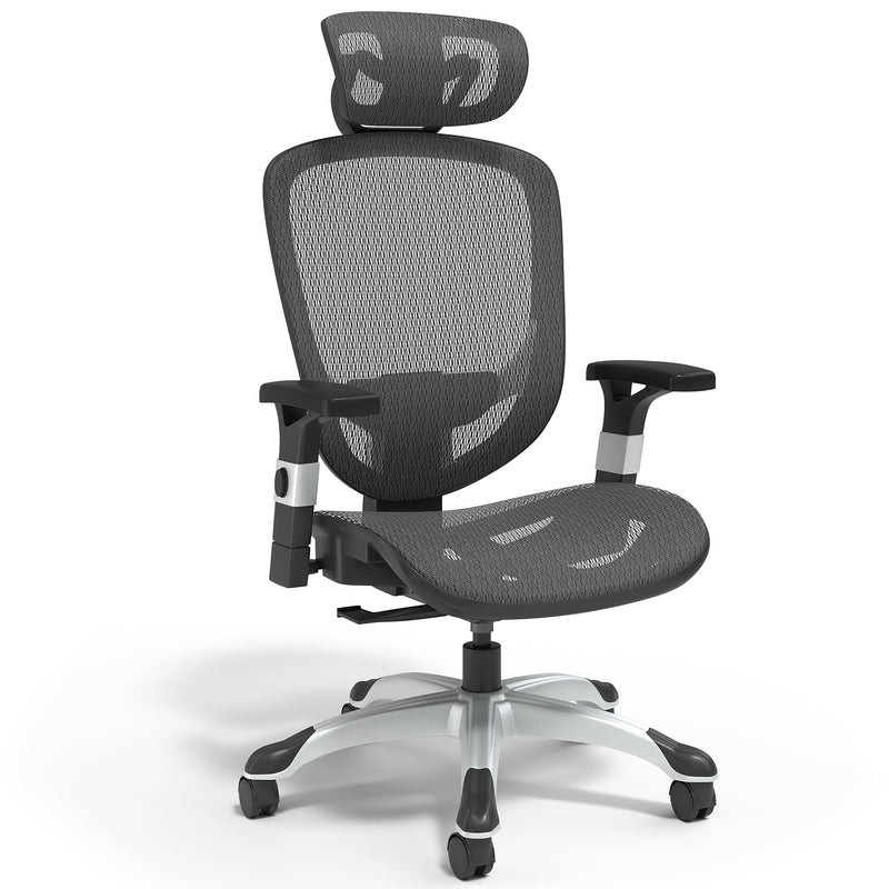 Staples Hyken Ergonomic Mesh Swivel Task Chair, Black (UN59460)