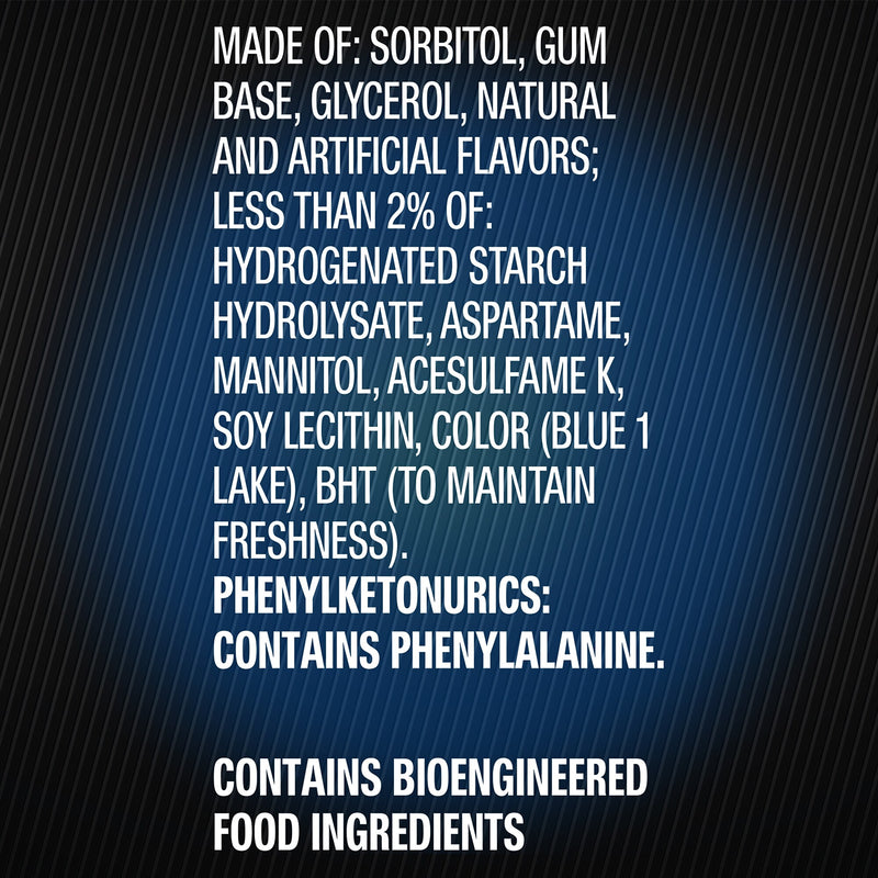5 GUM Sugar Free Peppermint Cobalt Gum, 15 Sticks/Pack, 10 Packs/Box (WMW51220)
