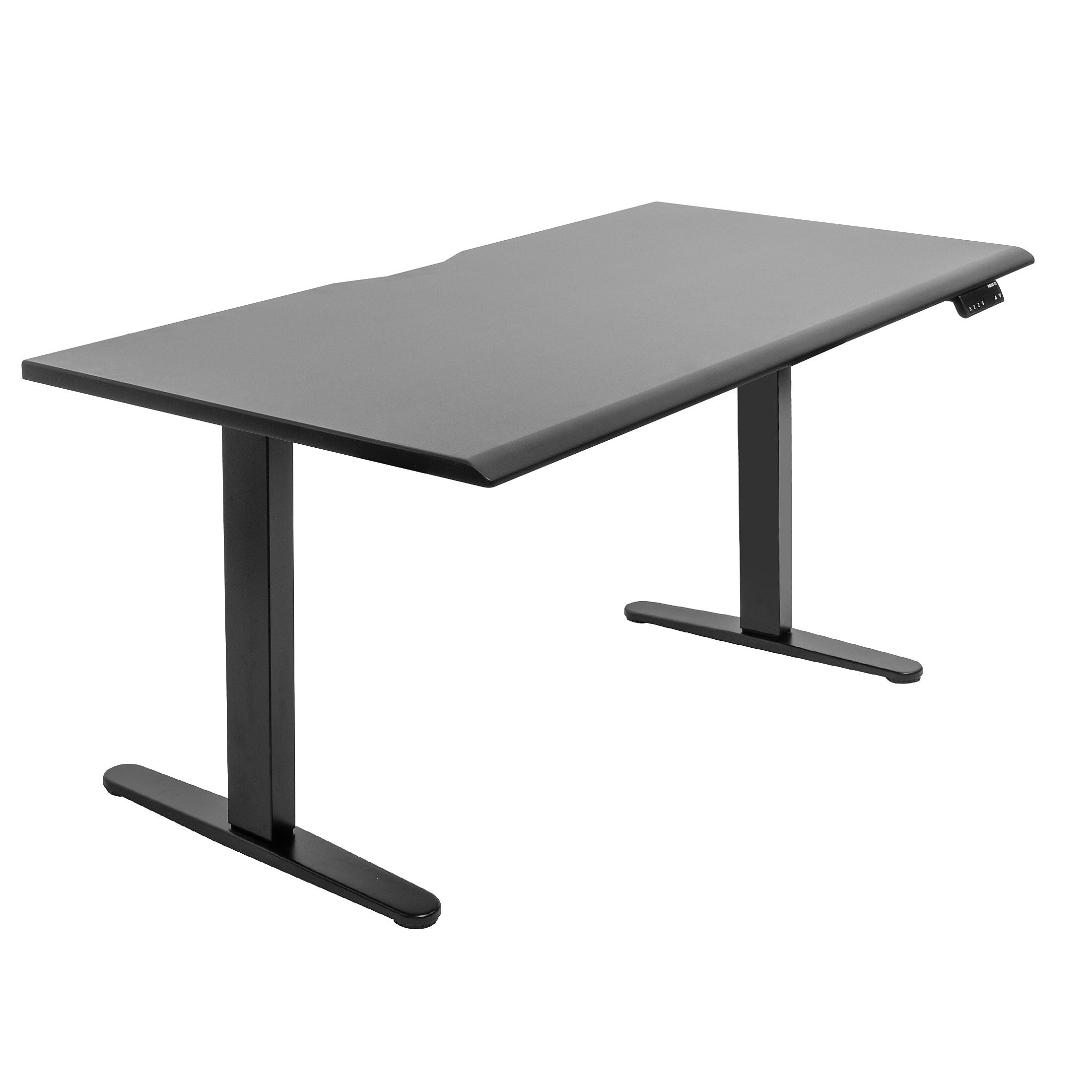 Mount-It! Dual Motor 60"W Electric Adjustable Standing Desk, Black (MI-18121)