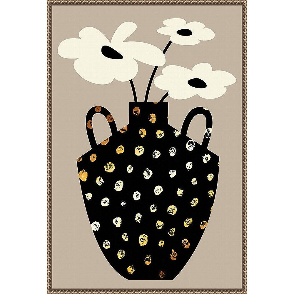 Amanti Art Vase Floral II by Incado Framed Canvas Wall Art Print, 23" x 33" (A42678299711)