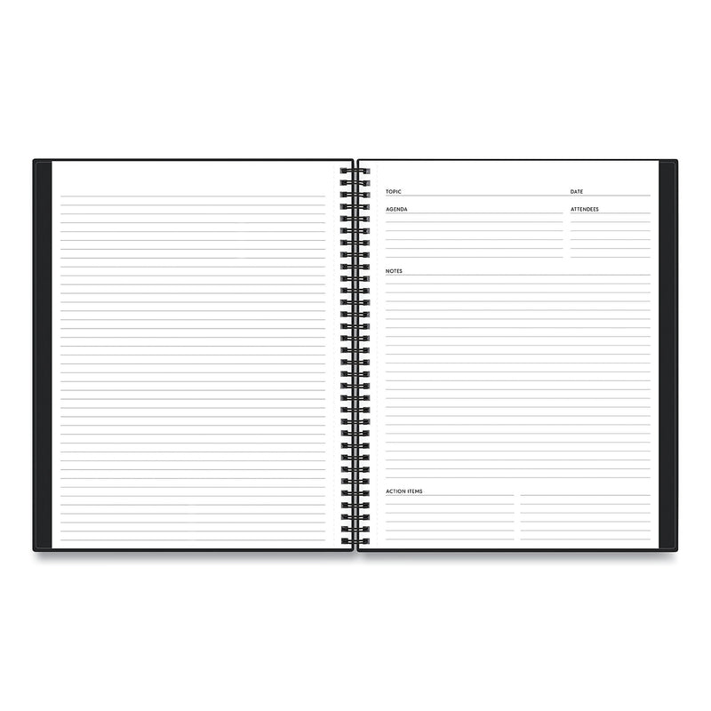 Blue Sky Aligned Business Professional Notebooks, Narrow Ruled, 78 Sheets, Black (BLS121454)