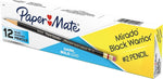 Paper Mate Mirado Black Warrior Wooden Pencil, 2.2mm, #2 Soft Lead, Dozen (2254)
