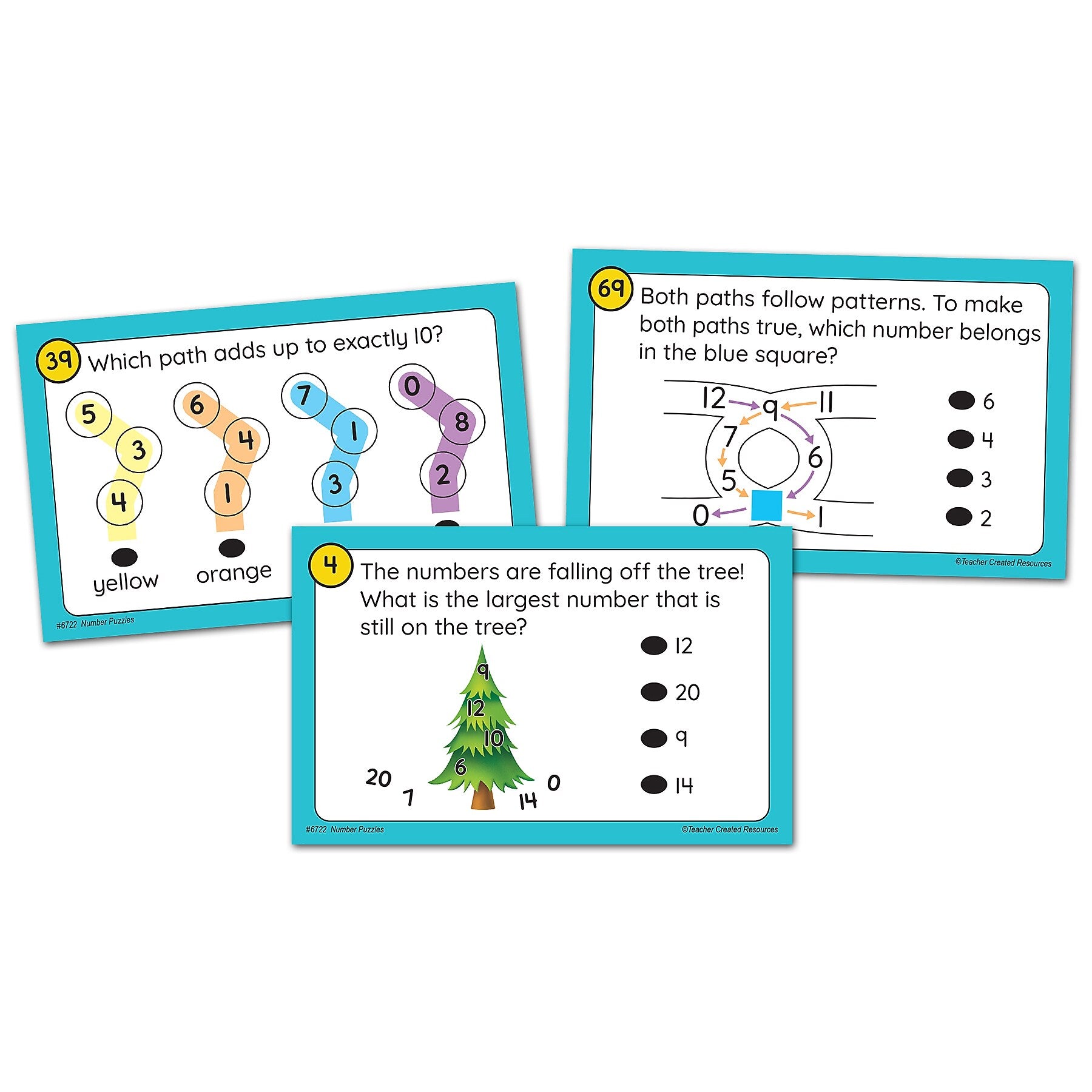 Teacher Created Resources Power Pen Play: Number Puzzles, 53/Pack (TCR6722)