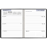 2026 AT-A-GLANCE DayMinder Executive 7" x 8.75" Weekly & Monthly Planner, Faux Leather Cover, Black (G546-00-26)