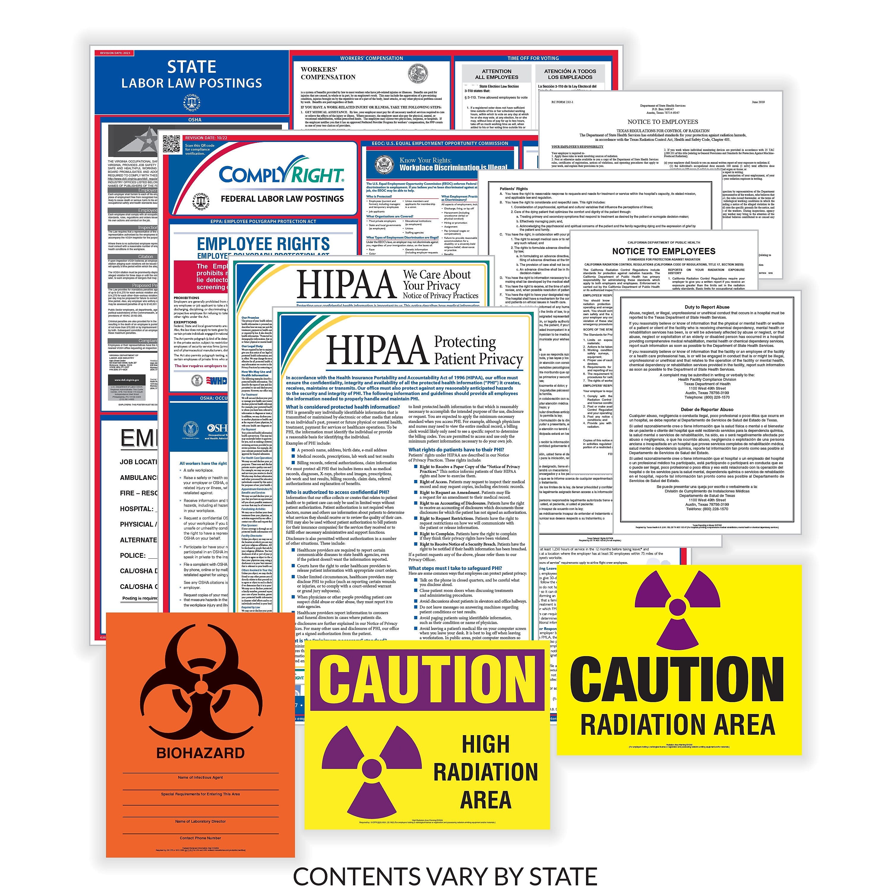 ComplyRight Federal, State and Healthcare (English) Labor Law Poster Set, Virginia (E50VAHLTH)