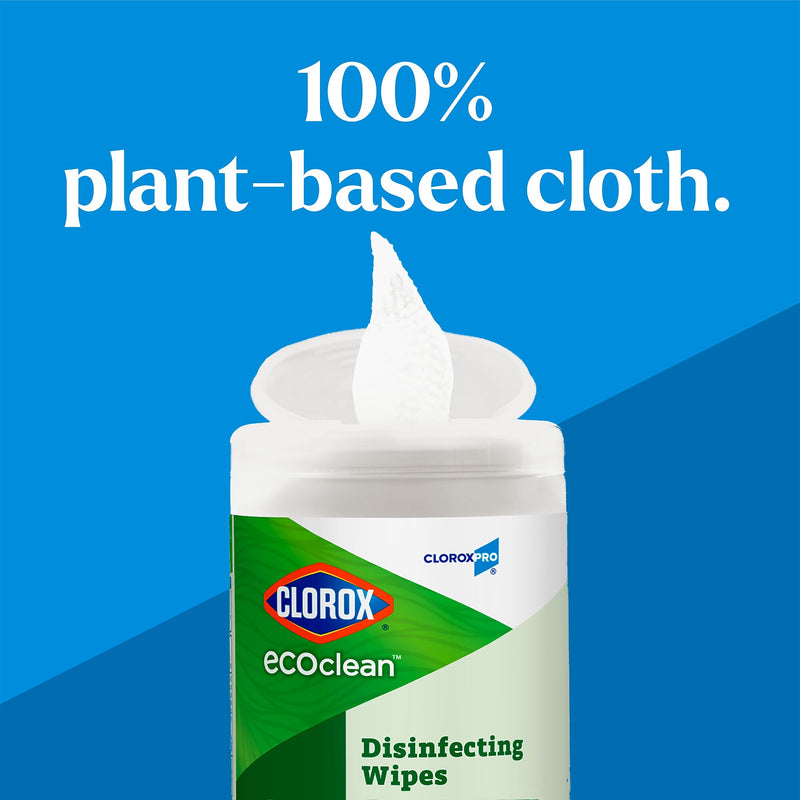 Clorox EcoClean Disinfecting Wipes, 75 Wipes/Container (60605)