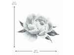 RoomMates Black Peonies Contemporary Wall Decal Set, Botanical (RMK4413GM)