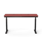 VersaDesk PowerLift 60"W Electric Rectangular Adjustable Standing Desk, Cherry/Black (PLSDR6024-BC-APP)
