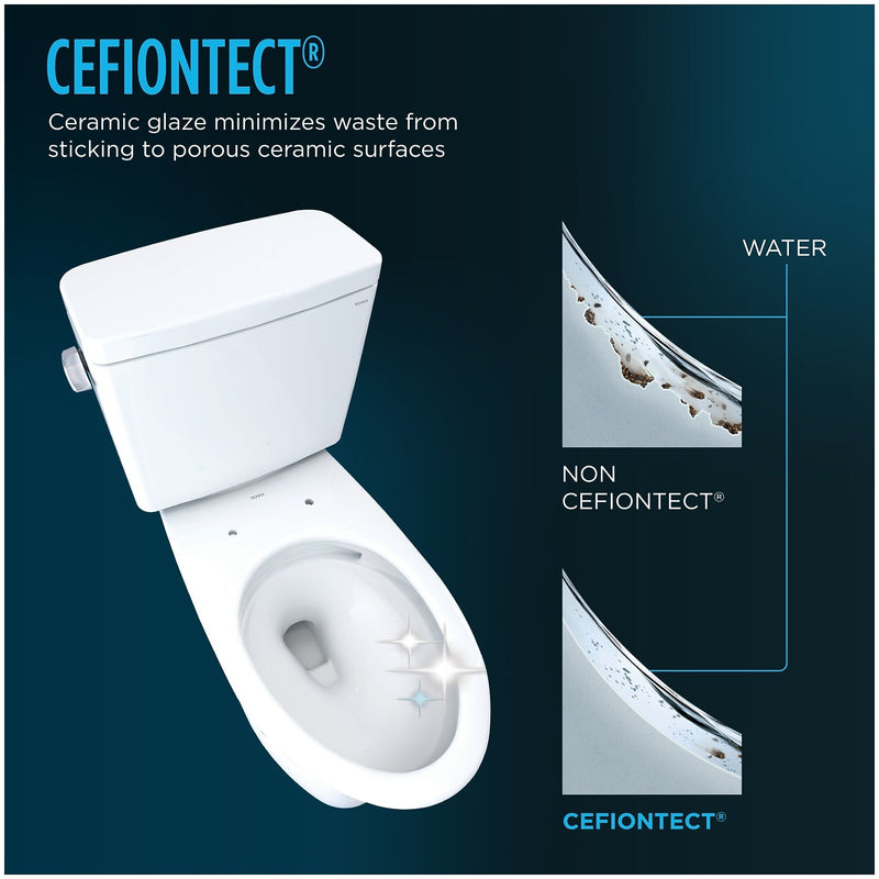 Toto Drake 1.28 gal. Gravity Flush Toilet, Cotton (MW7863074CEG#01)