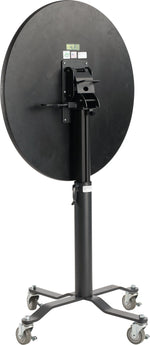 NPS PCT Series Premium Plus 36" Round Café Table, Adjustable Height, Black/Mahogany (PCT136PBTMMY)