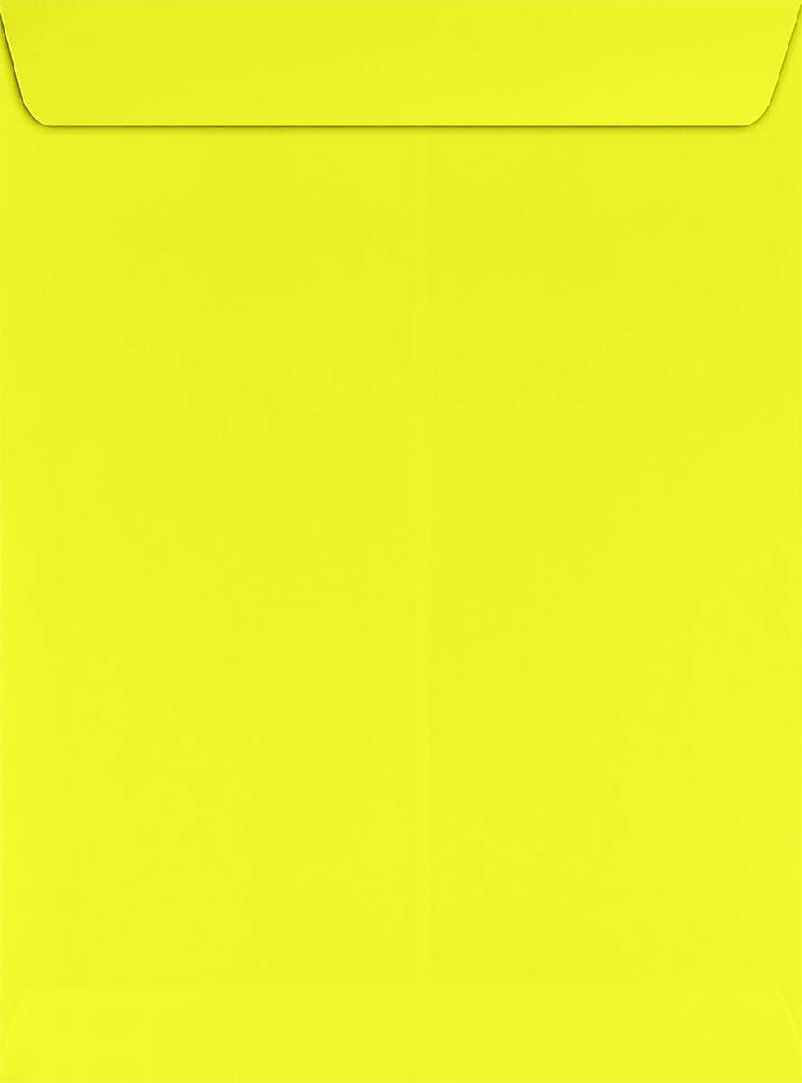 JAM Paper Self Seal Nonstandard Booklet Envelope, 9" x 12", Citrus, 50/Pack (LUX-4894-L20-50)