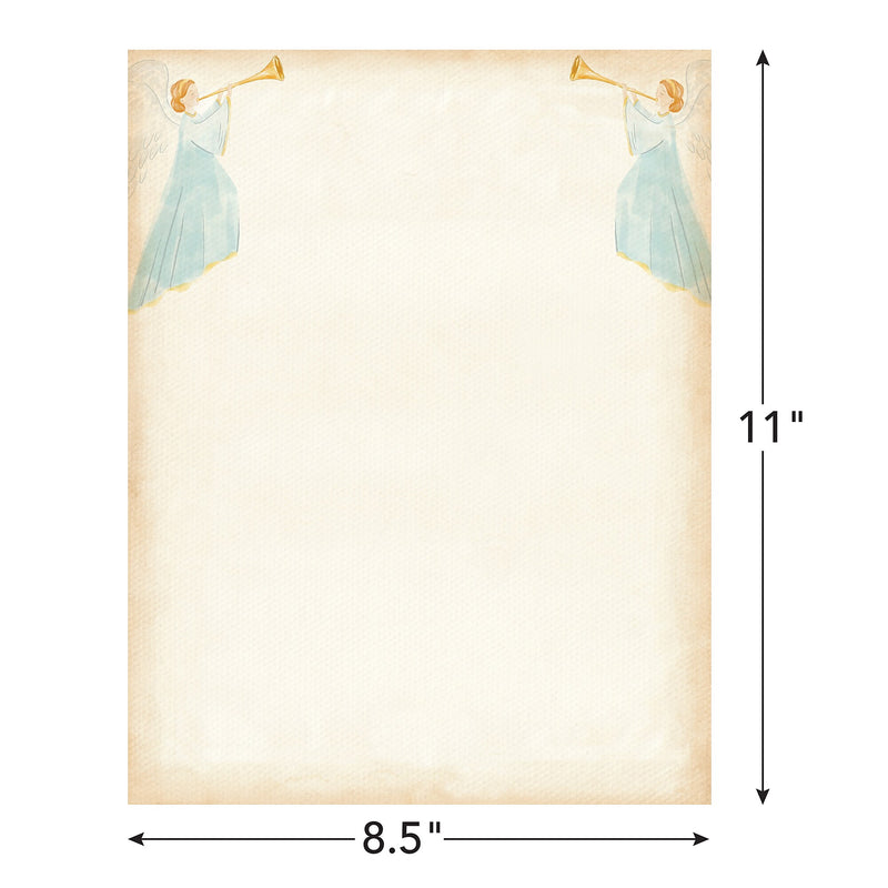 Great Papers! Holiday Stationery Letterhead Angels and Horn, Multicolor, 50 sheets (2024028)
