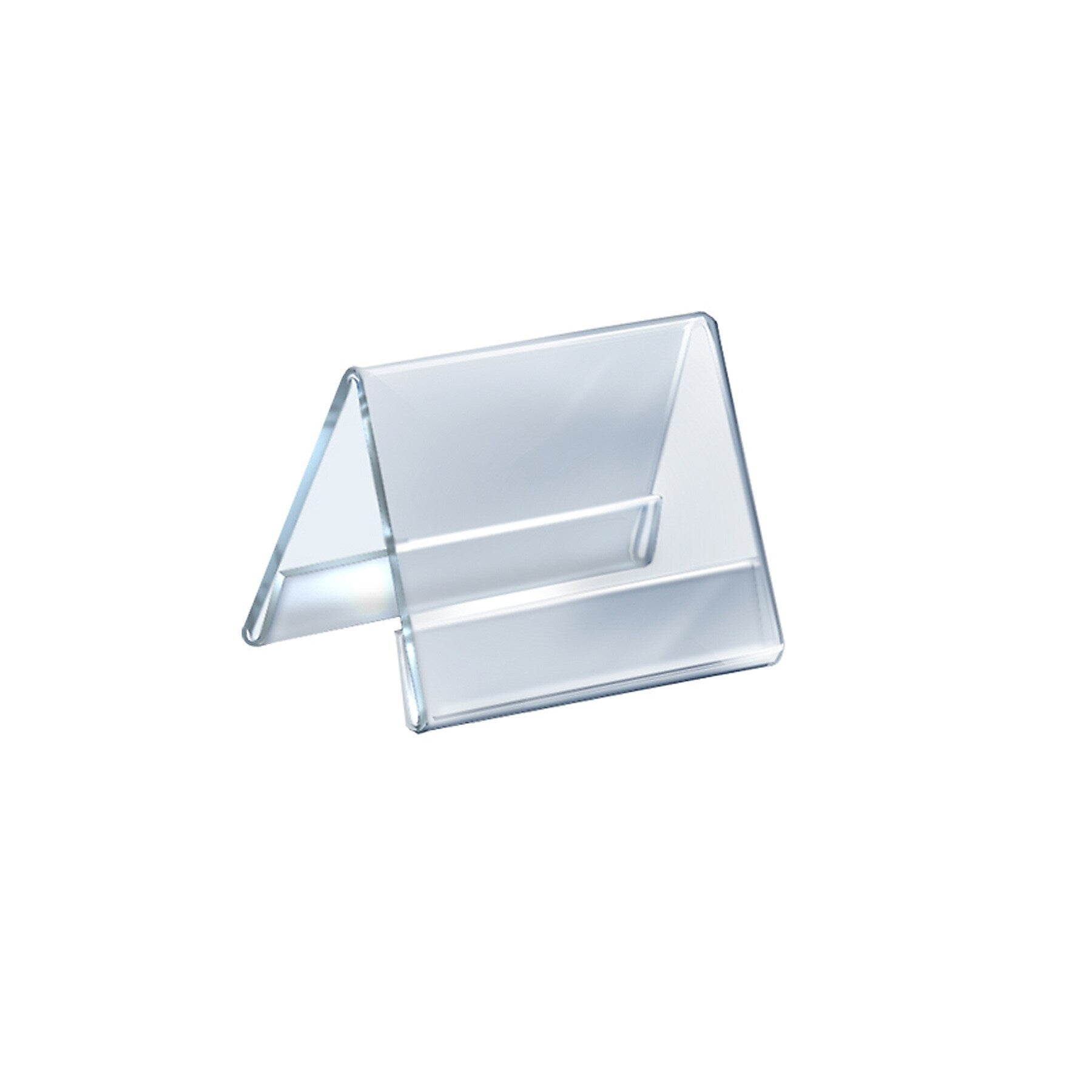 Azar Nameplate Holder, 5.5" x 4.25", Horizontal, Table Top, Clear, Acrylic, 10/Pack (192811)