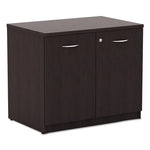 Alera Valencia Series Storage Cabinet, 34w X 22 3/4d X 29 1/2h, Espresso (ALEVA613622ES)