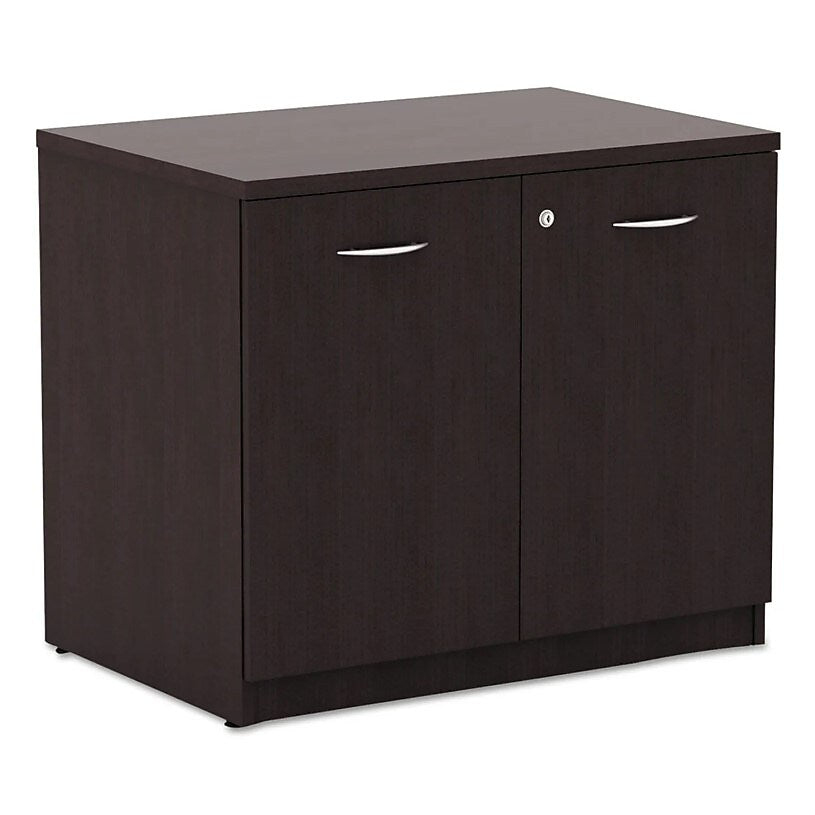 Alera Valencia Series Storage Cabinet, 34w X 22 3/4d X 29 1/2h, Espresso (ALEVA613622ES)