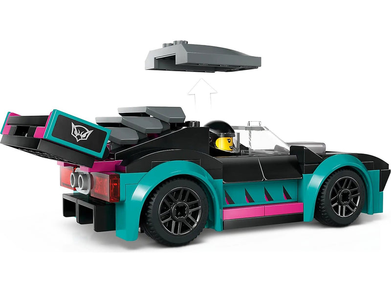 LEGO City Race Car and Car Carrier Truck, 328 Pieces (60406)