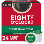 Eight O'Clock Original Blend Decaf Coffee, Medium Roast, Keurig® K-Cup® Pods, 24/Box (06425)