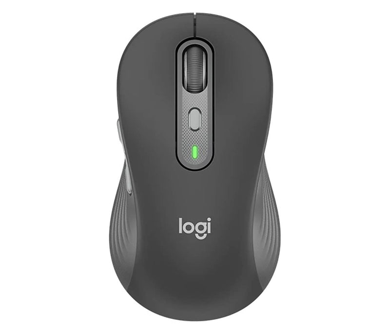 Logitech Signature Plus M750 Wireless Ergonomic Curved Ambidextrous Optical Mouse, Graphite (910-007510)