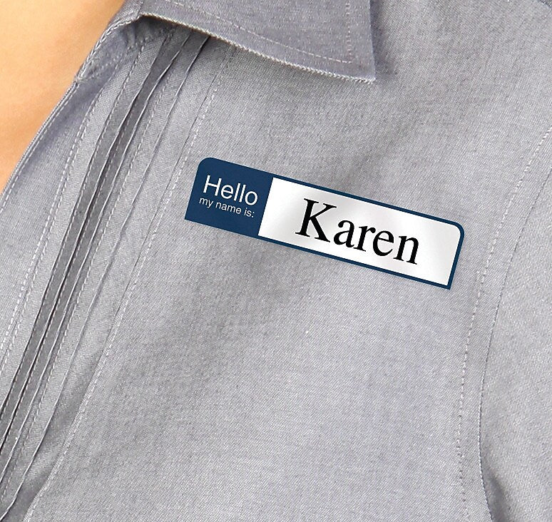 Avery Flexible "Hello My Name Is" Name Badge Labels, 1" x 3 3/4", Assorted Colors, 100 Labels Per Pack (5154)