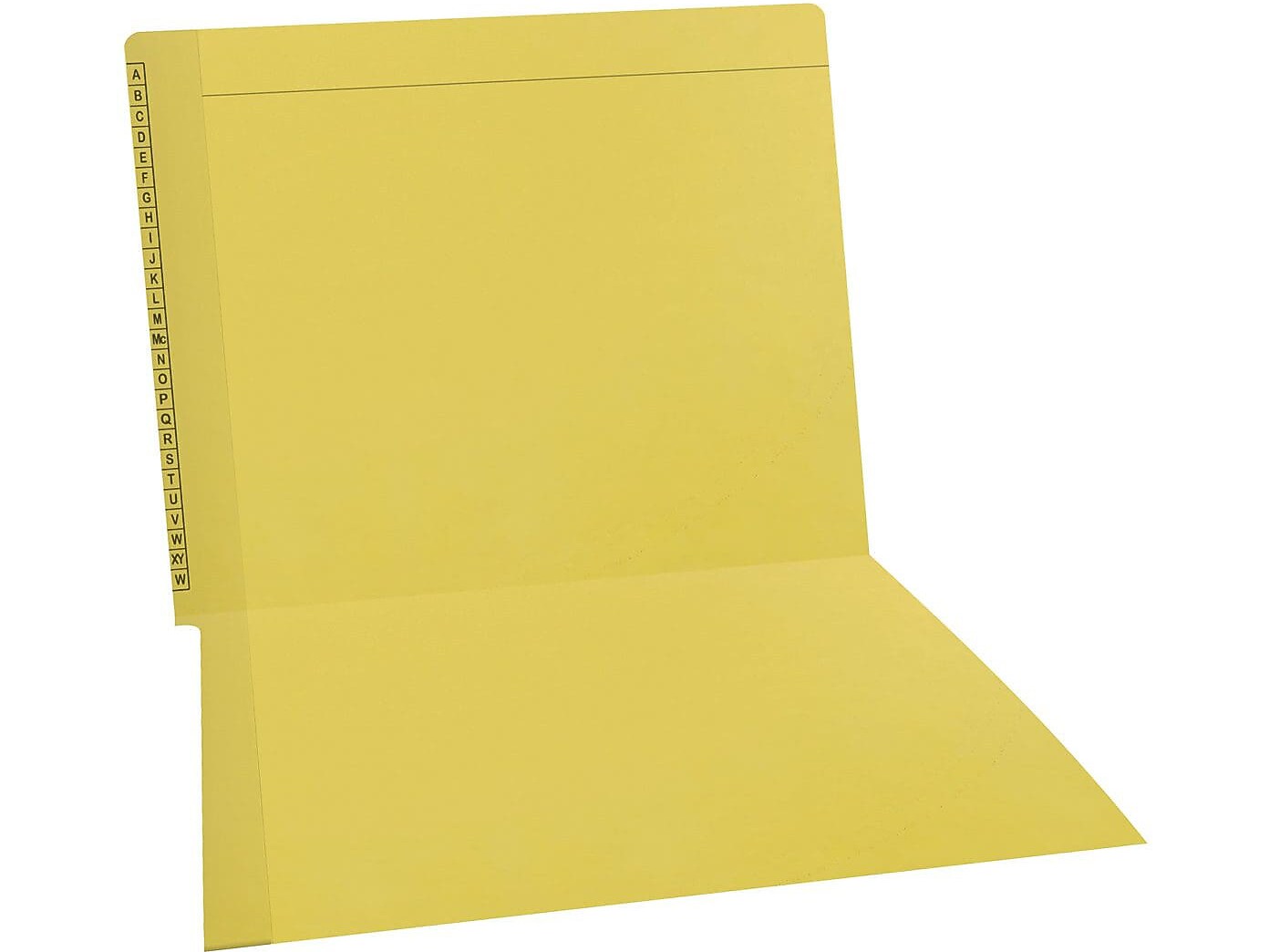 Medical Arts Press Kardex Match Reinforced End Tab File Folder, Straight Cut, Letter-Size, Yellow, 100/Box (F1170-YLW)