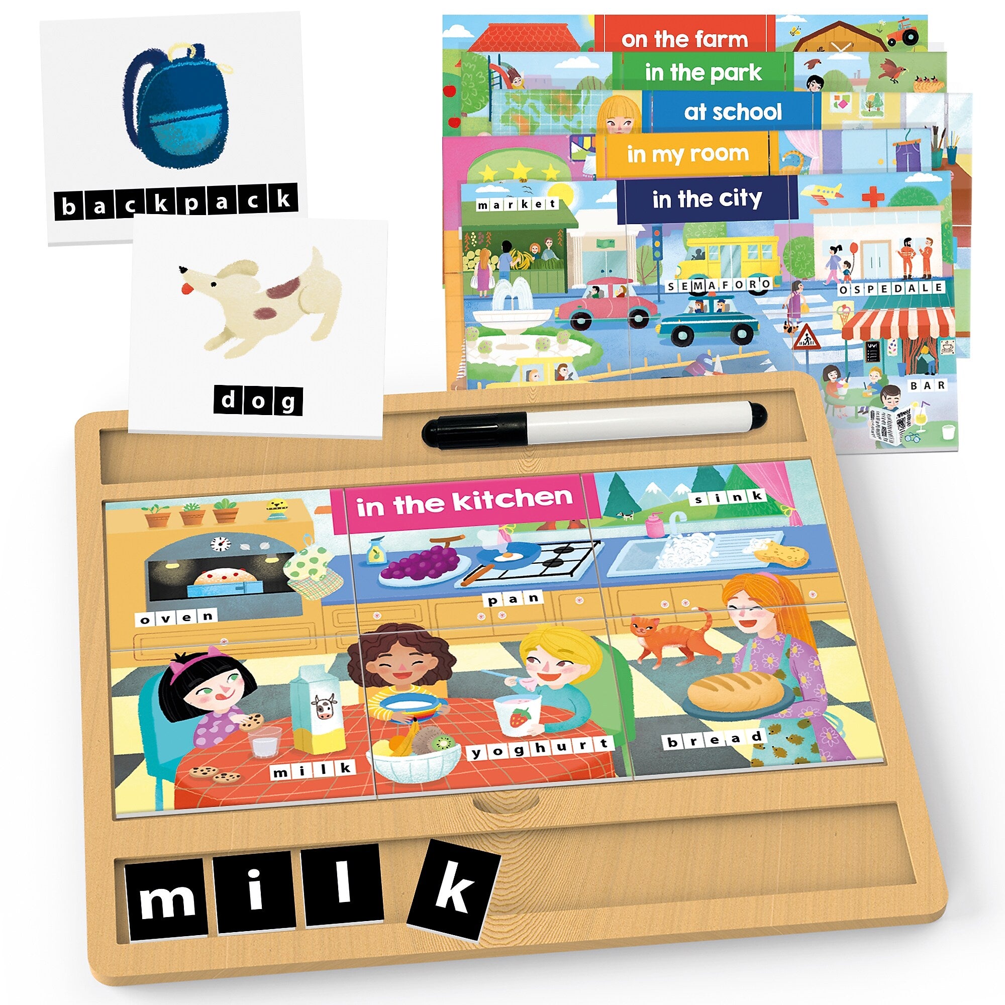 Headu First Writing Encyclopedia Montessori, Assorted Colors (HDUEN57915)